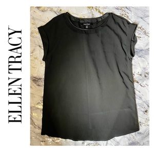 Ellen Tracy • Black • Short Sleeve • Med